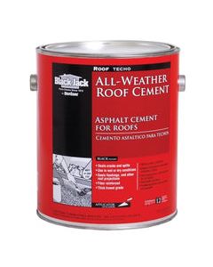 All-Weather Fibered Roof Cement 1 Quart Brand Black Jack