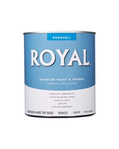 Royal Eggshell Tint Base Mid-Tone Base Paint Interior 1 qt