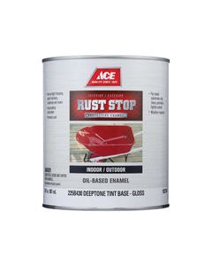 Ace Rust Stop Indoor and Outdoor Gloss Deeptone Oil-Based Enamel Rust Prevention Paint 1 qt