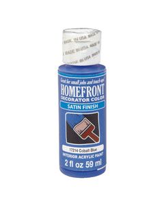 Homefront Satin Cobalt Blue Hobby Paint 2 oz