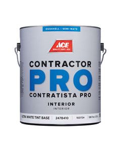 Ace Contractor Pro Eggshell Tint Base Ultra White Base Paint Interior 1 gal