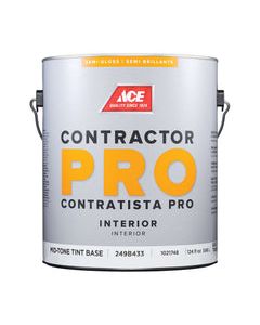 Ace Contractor Pro Semi-Gloss Tint Base Mid-Tone Base Paint Interior 1 gal