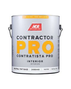 Ace Contractor Pro Semi-Gloss Tint Base Neutral Base Paint Interior 1 gal
