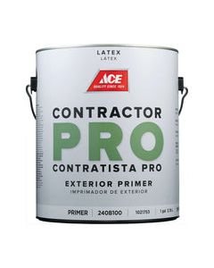 Ace Contractor Pro Primer - Goes on White Primer Exterior 1 gal