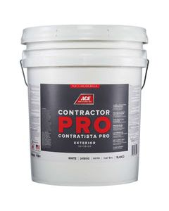 Ace Contractor Pro Flat White Paint Exterior 5 gal