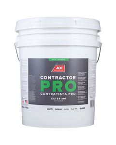 Ace Contractor Pro Satin White Paint Exterior 5 gal