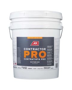 Ace Contractor Pro Semi-Gloss Tint Base Ultra White Base Paint Exterior 5 gal