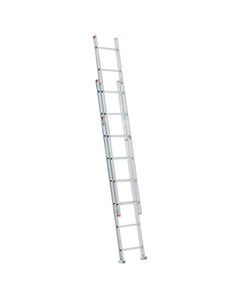 Werner 16 ft. H x 16 in. W Aluminum Extension Ladder Type III 200 lb.
