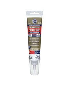 GE Advanced Clear Silicone 2 Kitchen and Bath Caulk Sealant 2.8 oz