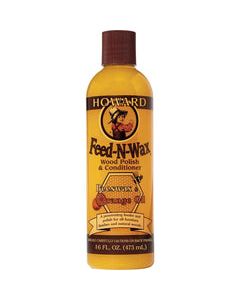 Howard Feed-N-Wax Orange Scent Wood Protector 16 oz Gel