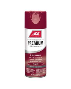 Ace Premium Gloss Burgundy Enamel Spray Paint 12 oz
