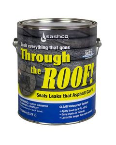 Sashco Through The Roof Clear Elastomeric Roof Sealant 1 gal
