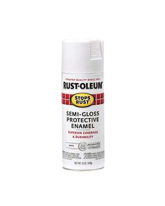 Rust-Oleum Stops Rust Semi-Gloss White Spray Paint 12 oz