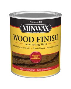 Minwax Wood Finish Semi-Transparent Dark Walnut Oil-Based Penetrating Wood Stain 1 qt