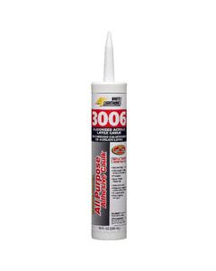 White Lightning 3006 White Siliconized Acrylic Caulk Sealant 10 oz