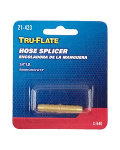 Tru-Flate Brass Hose Splicer 1/4 in. 1 pc
