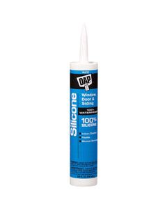 DAP White Silicone Door/Siding/ Window Sealant 9.8 oz
