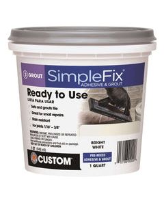 Custom Building Products SimpleFix Indoor White Grout 1 qt