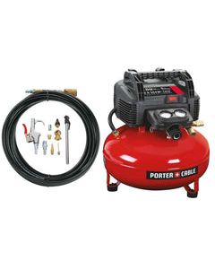 Porter Cable 6 gal Pancake Portable Air Compressor Kit 150 psi 0.8 HP