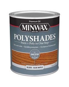 Minwax PolyShades Semi-Transparent Gloss Olde Maple Oil-Based Stain/Polyurethane Finish 1 qt