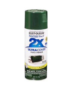 Rust-Oleum Painter's Touch 2X Ultra Cover Gloss Hunter Green Paint+Primer Spray Paint 12 oz