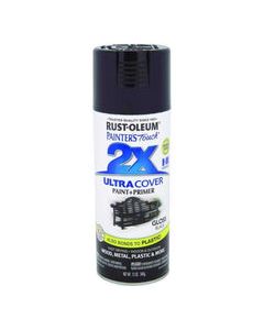 Rust-Oleum Painter's Touch 2X Ultra Cover Gloss Black Paint+Primer Spray Paint 12 oz
