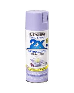 Rust-Oleum Painter's Touch 2X Ultra Cover Satin French Lilac Paint+Primer Spray Paint 12 oz