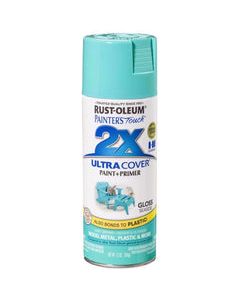 Rust-Oleum Painter's Touch 2X Ultra Cover Gloss Seaside Paint+Primer Spray Paint 12 oz