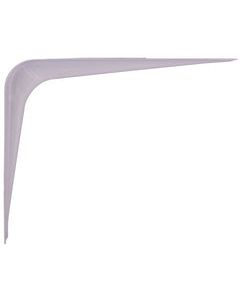 ProSource Shelf Bracket, 110 Lb/Pair, 6 In L X 5 In D, Steel, White