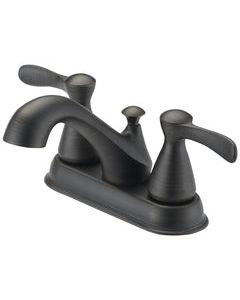 Boston Harbor Lavatory Faucet With Plastic Pop-Up, 4 In Center, Lever Handle