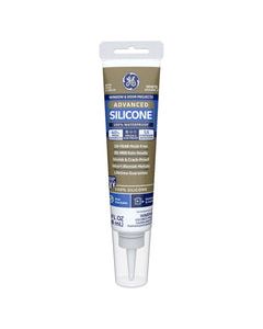 GE Advanced White Silicone 2 Window and Door Caulk Sealant 2.8 oz
