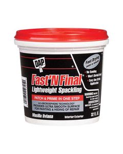 DAP Fast  N Final Ready to Use White Lightweight Spackling Compound 1 qt.