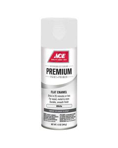 Ace Premium Flat White Enamel Spray Paint 12 oz