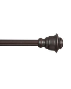Kenney Weathered Brown Curtain Rod 66 in. L X 120 in. L