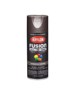 Krylon Fusion All-In-One Hammered Brown Paint+Primer Spray Paint 12 oz