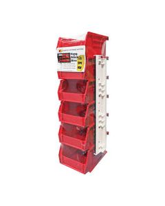 Quantum Storage 4-1/8 in. W X 2-13/16 in. H Tool Storage Bin Polypropylene Red