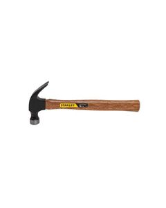Stanley 16 oz Smooth Face Nailing Curved Claw Hammer 5-1/4 in. Wood Handle
