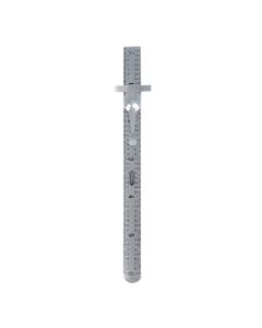 General 6 in. L X 1/2 in. W Stainless Steel Precision Rule Metric