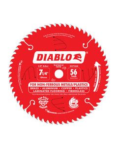 Diablo 7-1/4 in. D X 5/8 in. Carbide Tipped Titanium Circular Saw Blade 56 teeth 1 pc