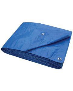 ProSource Light Duty Tarp With Aluminum Grommets, 16 Ft L X 12 Ft W, 6 X 7 In Mesh, Polyethylene