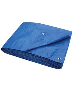 ProSource Light Duty Tarp With Aluminum Grommets, 30 Ft L X 20 Ft W, 6 X 7 In Mesh, Polyethylene