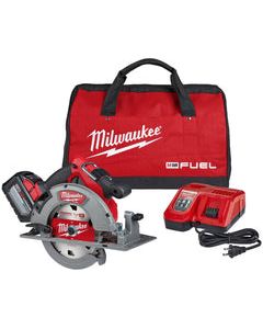M18 FUEL 18-Volt Lithium-Ion Brushless Cordless 7-1/4 in. Circular Saw Kit with One 12.0Ah Battery, Charger