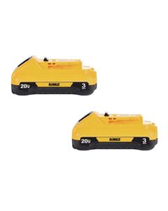 DeWalt 20V MAX DCB230-2 20 V 3 Ah Lithium-Ion Compact Battery Pack 2 pc
