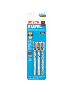 Bosch 4 in. Metal T-Shank Ground teeth and taper ground back Jig Saw Blade 10 TPI 3 pk