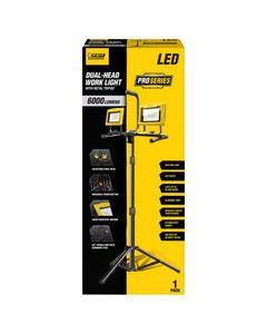 Feit Electric Pro Series 6000 lm LED Dual Power Tripod Work Light