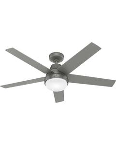 Hunter Aerodyne 52 in. Matte Silver LED Indoor Ceiling Fan