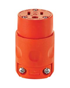 Leviton Commercial and Residential PVC Grounding Connector 5-15R 2 Pole 3 Wire