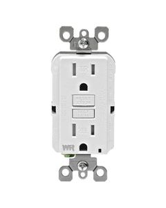 Leviton SmartlockPro 15 amps 125 V Duplex White GFCI Outlet 5-15R 1 pk