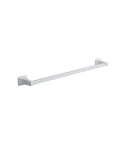 OakBrook Satin White Towel Bar 24 in. L Die Cast Zinc