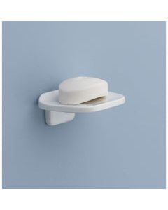 OakBrook Bright White Die Cast Zinc Soap Dish